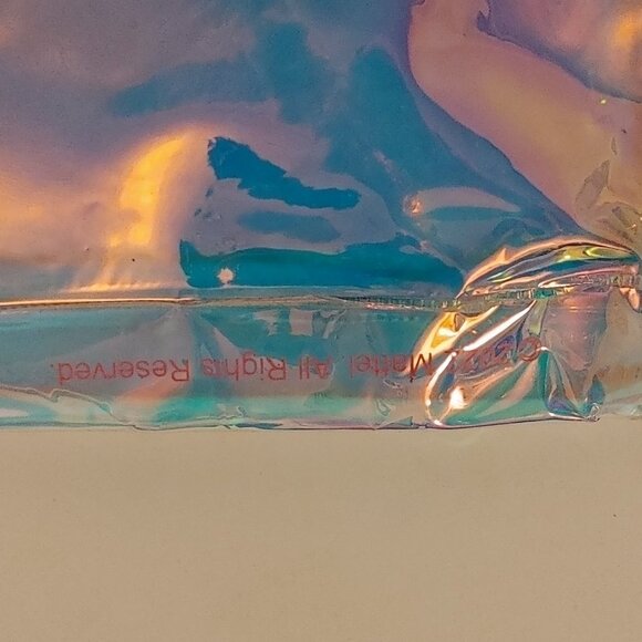 World of Barbie TOUR Tote Bag NWT Iridescent Pink Shopper Tote Holographic - Picture 4 of 4